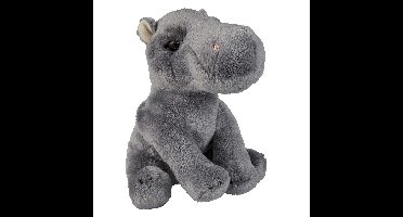 Ravensden Pluche knuffel dier Nijlpaard - 15 cm - wilde dieren knuffel
