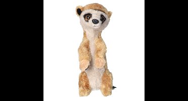 Ravensden Pluche knuffel dier - Stokstaartje - 15 cm - knuffeltje