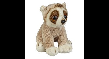 Ravensden Pluche Slow Lorie aapje knuffel - 15 cm - Aap/Apen