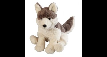 Ravensden Pluche wolf/wolven knuffel - grijs - 30 cm - speelgoed