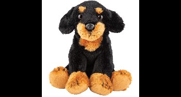 Suki Gifts Knuffeldier Teckel - pluche knuffel - 13cm - honden knuffel
