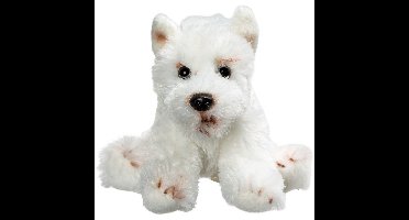 Suki Gifts Pluche knuffel West Highland Terrier hond - 13 cm - wit