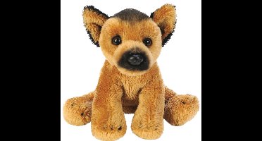 Suki Gifts pluche knuffeldier hond - Herdershond - 13 cm - Honden
