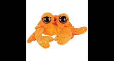 Suki Gifts pluche krab knuffeldier - cute eyes - oranje - 14 cm