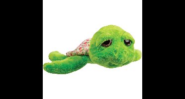 Suki Gifts pluche zeeschildpad Jules knuffeldier - cute eyes - groen - 24 cm