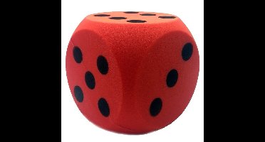 T&F Creations Grote dobbelsteen - rood - 16 x 16 cm - foam