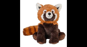 Warmies Warmte/magnetron opwarm knuffel - Rode Panda - rood/bruin - 25 cm - pittenzak