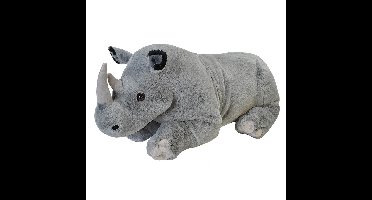 Wild Repblic Pluche - neushoorn knuffel dier - 76 cm - wildernis