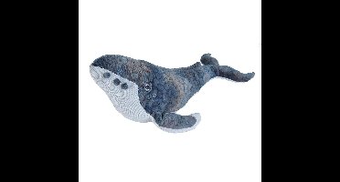 Wild Republic Bultrug pluche knuffel 50 cm grijs/blauw