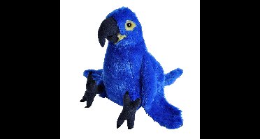 Wild Republic Papegaai - pluche - blauw - 30 cm - vogel - knuffeldier