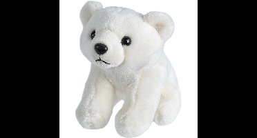 Wild Republic pluche knuffel ijsbeer - wit - 15 cm
