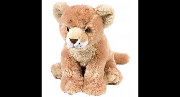 Wild Republic pluche leeuwen welpje knuffel - beige - 30 cm