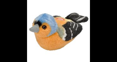 Wild Republic vink vogel knuffel met geluid pluche 13x11 cm