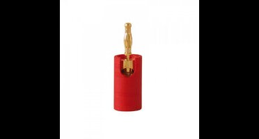 Audio Dynavox Banaanstekker verguld rood