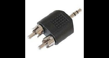 3.5mm stereo verloop plug naar 2x cinch