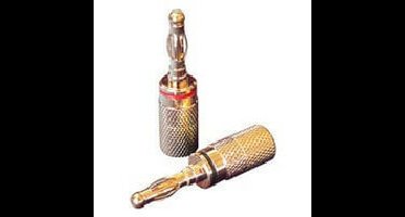 Audio Dynavox Banaanstekker rood