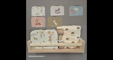 Koffertje Jollein met Swaddle en Rammelaar