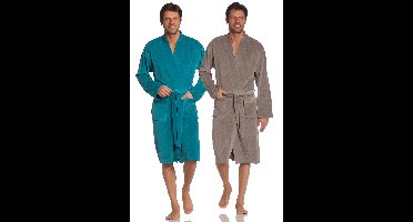 Vossen badjas heren-Taupe-2xl