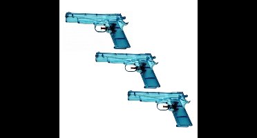 10x Speelgoed waterpistool doorzichtig