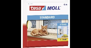 1x Tesa zelfklevende geluiddemper strook Small wit 6 mtr