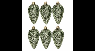 Ambiance Christmas kerstboomversiering dennenappels groen