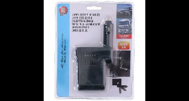 Auto 3-weg verdeelstekker - aansteker ingang aansluiting - zwart - 12/24V - van 1 naar 3 sockets