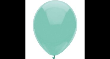 Ballonnen - mintgroen - verjaardag/thema feest - 100x stuks - 29 cm