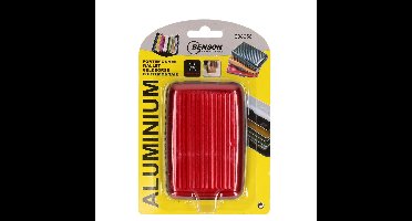 Benson Creditcardhouder - rood - aluminium - 7 vakjes - veilig opbergen - kliksluiting