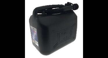Benson Jerrycan - kunststof - 10 liter - zwart - inclusief schenktuit