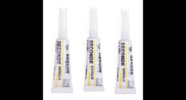 Benson Secondelijm - 3x 3 gram - alleslijm - superlijm