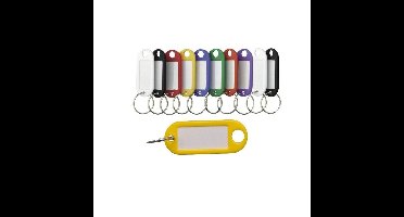 Benson Sleutellabels - gekleurd - 10x stuks - sleutelhangers - labels