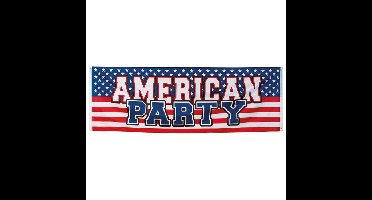 Boland Banner Amerika - 74 x 220 cm - amerika party - thema USA - vlag