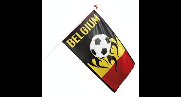 Boland vlag belgie - 90 x 150 cm - polyester - supporters - landen thema