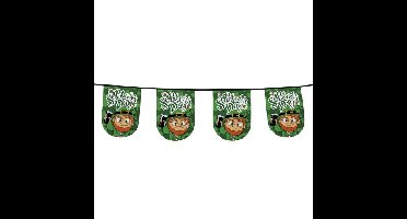 Boland Vlaggenlijn St Patricks day - 6 meter - groen - polyester - vlaggentjes - versiering
