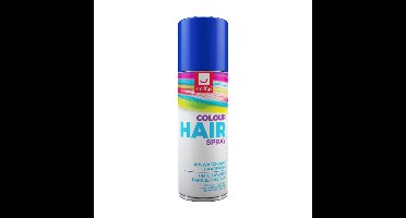 Carnaval haarverf - blauw - spuitbus - 125 ml - haarspray