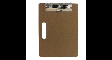 Clipboard/klembord houtkleur A4 formaat 23 x 31 cm