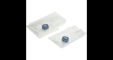 Compressie/vacuum opbergzak - transparant - 2 verschillende maten