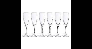 Cosy & Trendy Champagneglazen - 6x stuks - glas - 190 ml - Flutes