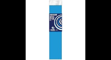 Crepe papier platte vellen - 5x - fluor blauw - 250 x 50 cm - Knutselen met papier - Knutselspullen