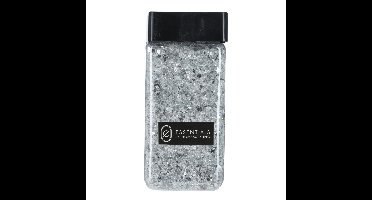 Decoratie steentjes/hobby steentjes - Zilver- 550 ml - 2/4 mm