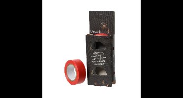 Decoris raamtape - 2x rollen - rood - 10 meter - raamdecoratie/raamversiering