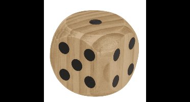 Dobbelsteen - 6 x 6 cm - hout - stenen om te dobbelen - Worpsteen - spelletjes