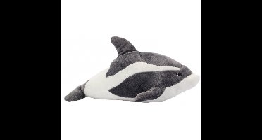 Dolfijn knuffeldiertje grijs 35 cm