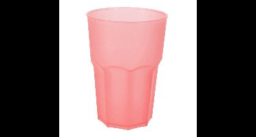 Drinkbekers - rood - kunststof - 480 ml - onbreekbare camping en kinder bekers