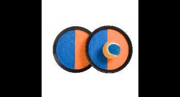 Engelhart Strand vangbal spel - met klittenband - blauw/oranje - Dia 18 cm