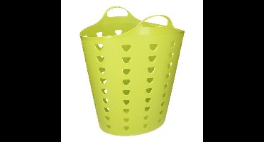 Flexibele wasmand - kunststof - 60L - groen - D38 x H47 - kuip