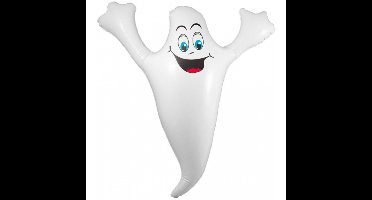 Folat spook - wit - 52 cm - opblaasbaar - Halloween decoratie - feestartikelen