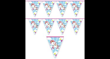 Folat Vlaggenlijn Unicorn - 2x - 10 m - eenhoorn thema - kinderfeestje - versiering