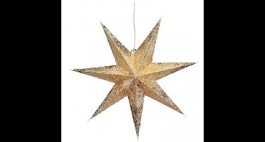 G. Wurm kerstster - goud - papier - 60 cm - kerstversiering - kerststerren - kerstdecoratie