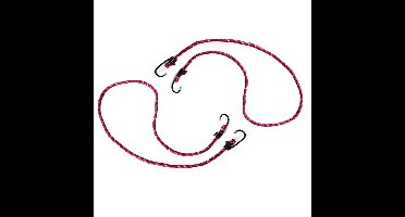 Gerimport bagagespin/snelbinders - 2x stuks - 80 cm - fiets/motor/aanhanger